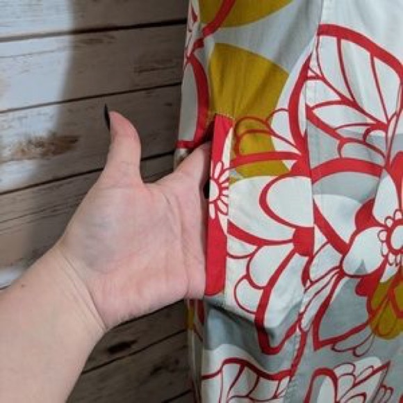 Anthropologie MAEVE Bold Floral Dress size 4 - Picture 4 of 6